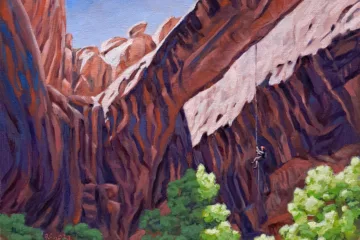 Morning Glory Rappel Painting