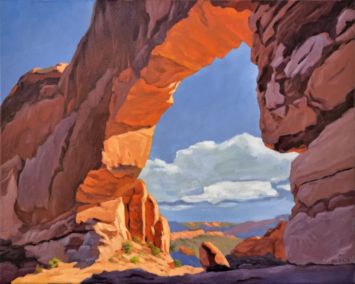 Jeep Arch painting by Rich Cleveland