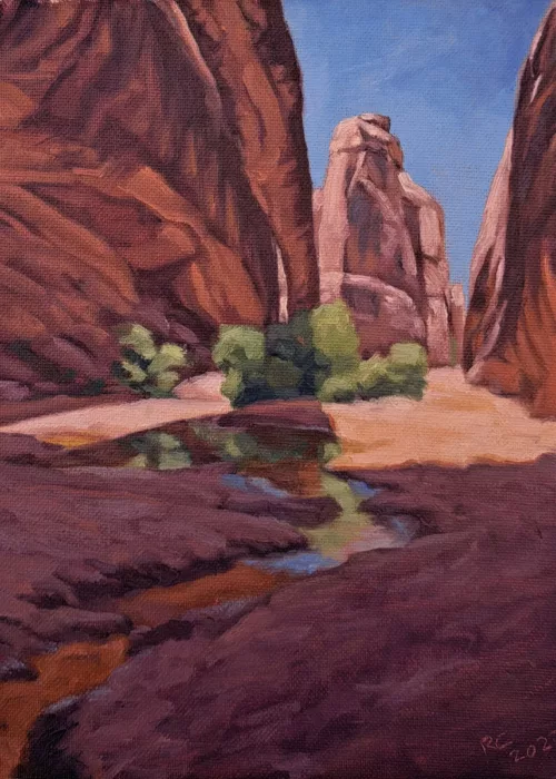 Painting of Morning Glory Arch