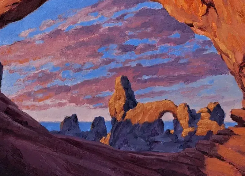 Turret Arch Morning Painting