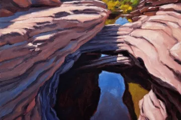 Dragonfly Pools in Moab Painting