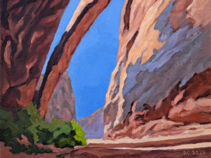 Morning Glory Arch Painting