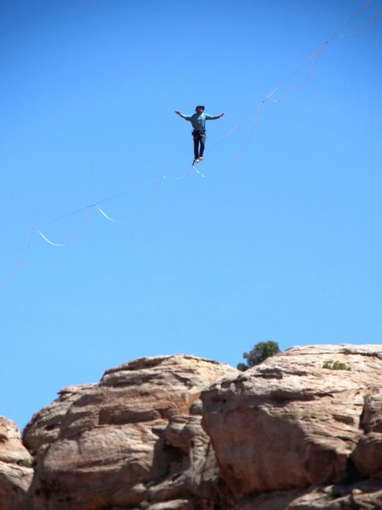 Sevenmile Canyon Slackliner