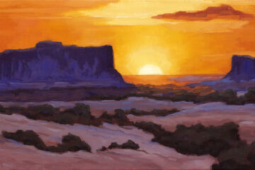 Monitor & Merrimac Sunrise Painting