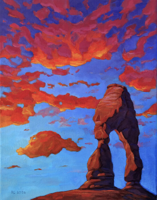 Delicate Arch Rainbow Sky